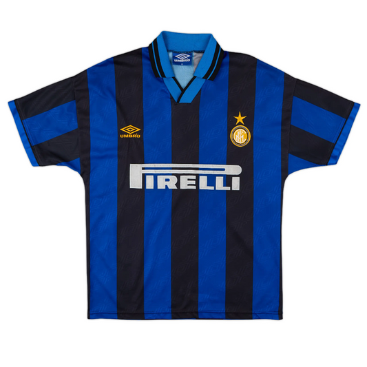 Inter Milan 1995-96 Home Retro Jersey - Zanetti #4