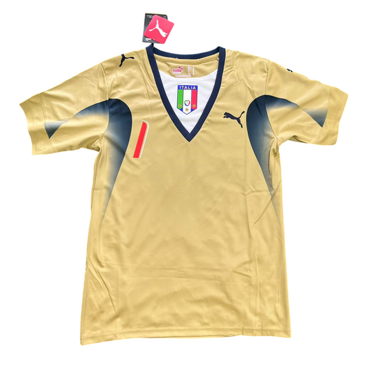 Italy 2006 GK Home Retro Jersey - Buffon #1