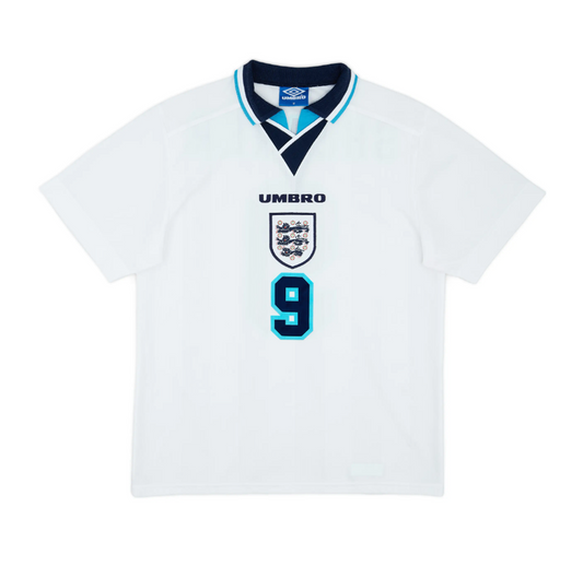 England 1995-97 Home Retro Jersey - Shearer #9