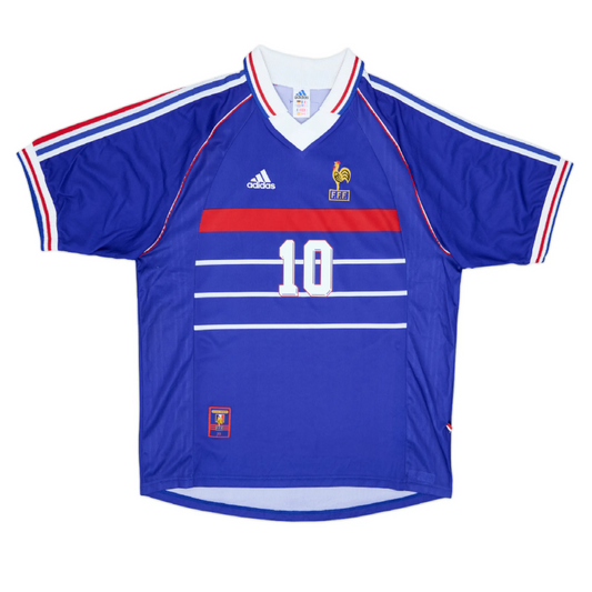 France 1998 Home Retro Jersey - Zidane #10