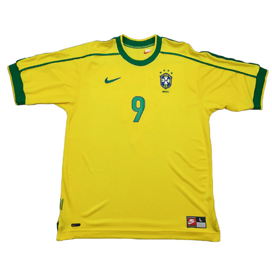 Brazil 1998 Home Retro Jersey - Ronaldo #10