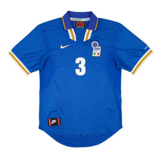 Italy 1996 Home Retro Jersey - Maldini #3