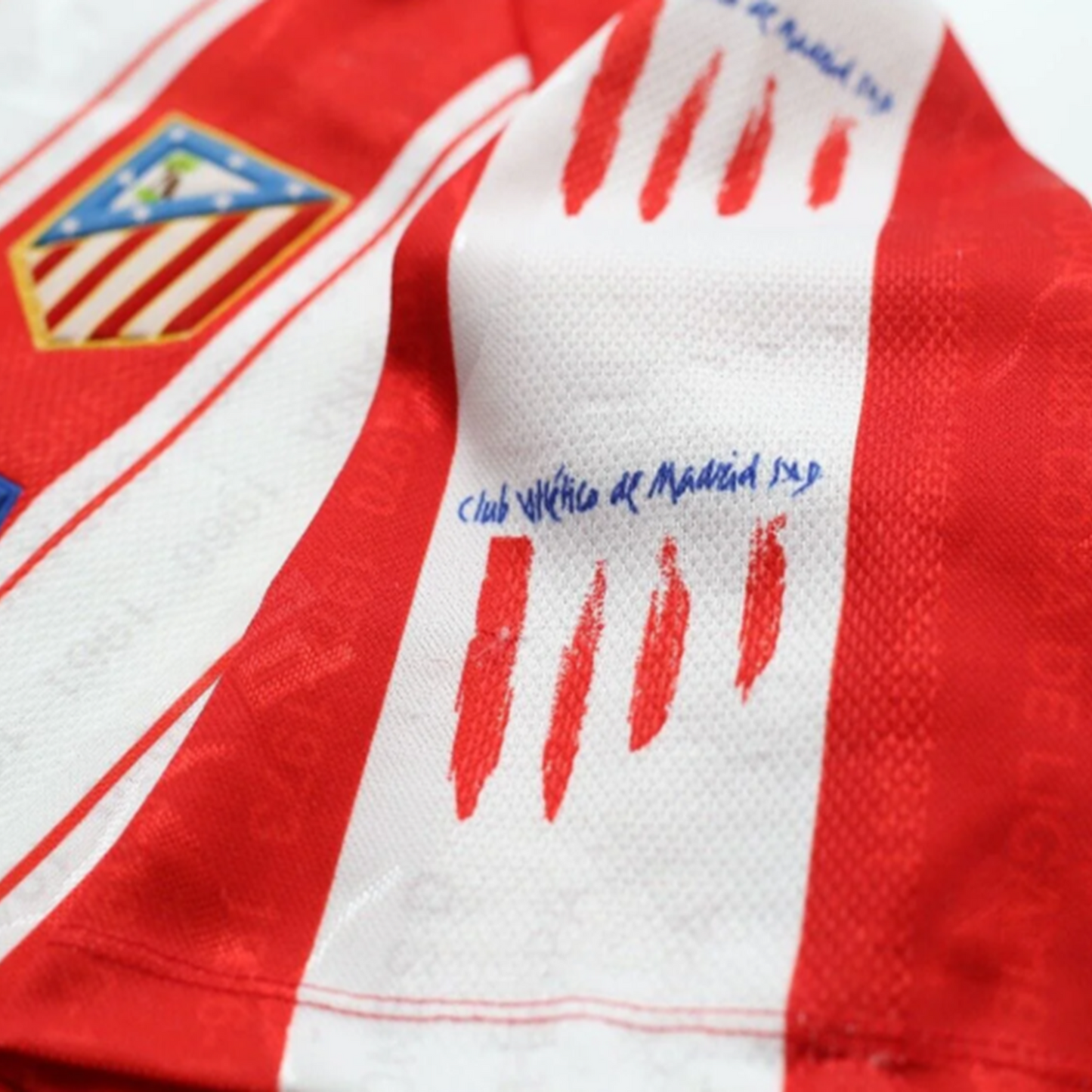 Atlético Madrid 1995-96 Home Retro Jersey