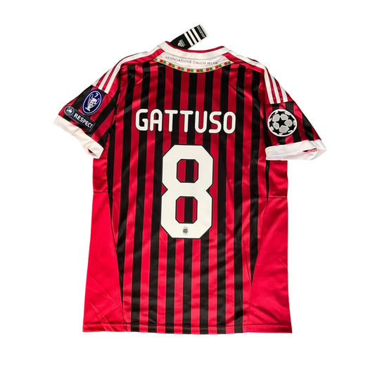 AC Milan 2011-12 Home Retro Jersey - Gattuso #8