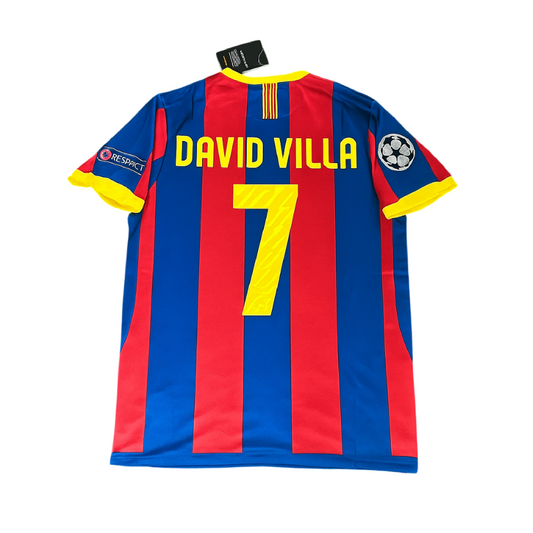 FC Barcelona 2010-11 Home Retro Jersey - David Villa #7