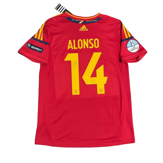Spain 2012 Home Retro Jersey - Alonso #14
