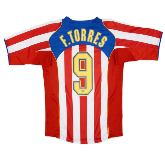 Atlético Madrid 2004-05 Home Retro Jersey - F.Torres #9