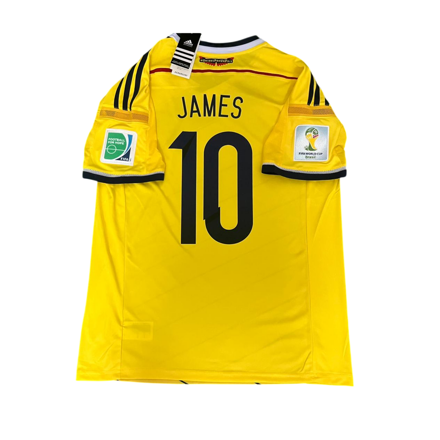 Colombia 2014 Home Retro Jersey - James #10