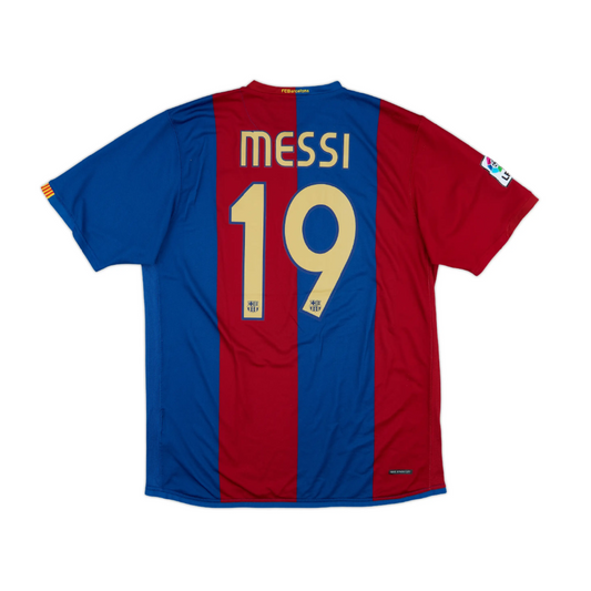 FC Barcelona 2006-07 Home Retro Jersey - Messi #19
