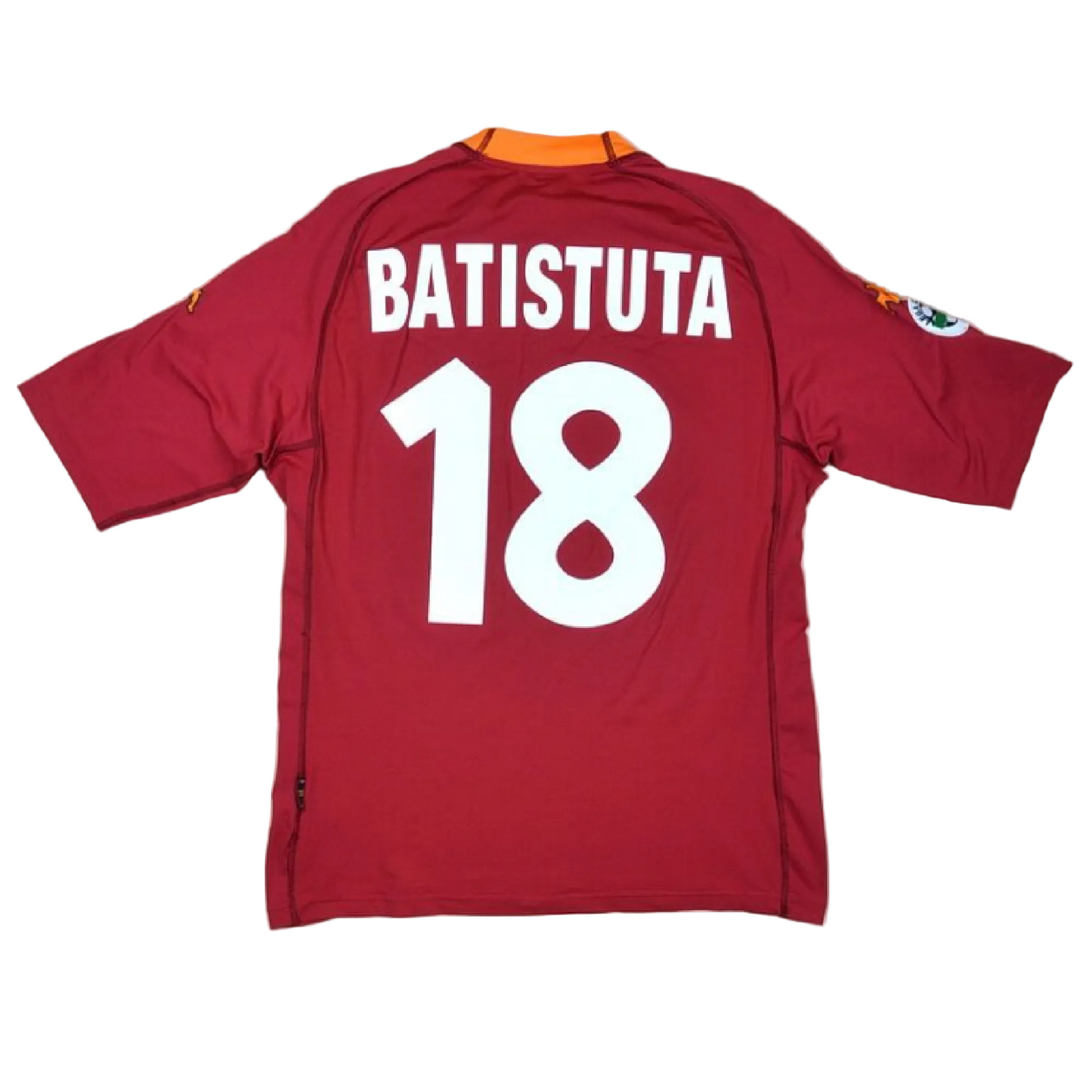 AS Roma 2000-01 Home Retro Jersey - Batistuta #18