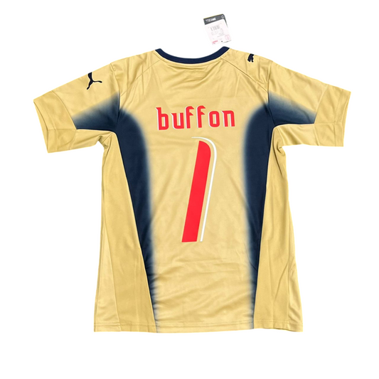 Italy 2006 GK Home Retro Jersey - Buffon #1