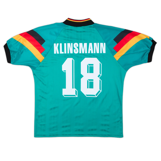 Germany 1992 Away Retro Jersey - Klinsmann #18