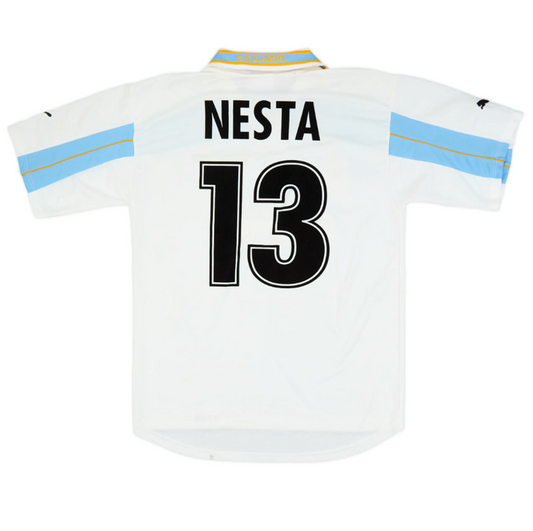 S.S. Lazio 1999-2000 Away Retro Jersey - Nesta #13