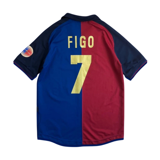 FC Barcelona 1999-2000 Home Retro Jersey - Figo #7