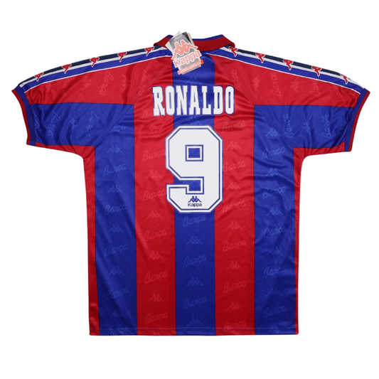 FC Barcelona 1996-98 Home Retro Jersey - Ronaldo #9