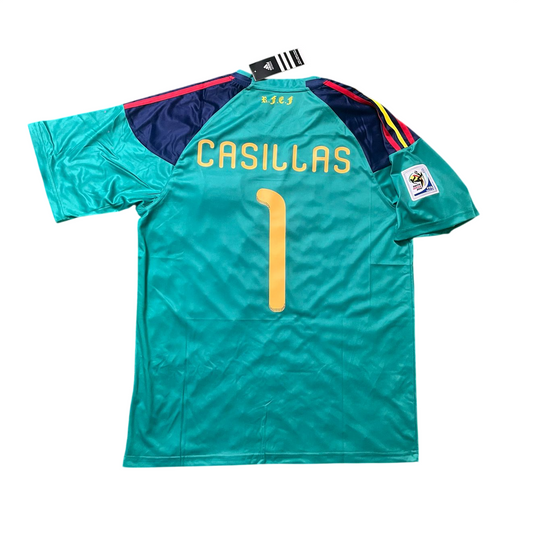 Spain 2010 GK Home Retro Jersey - Casillas #1