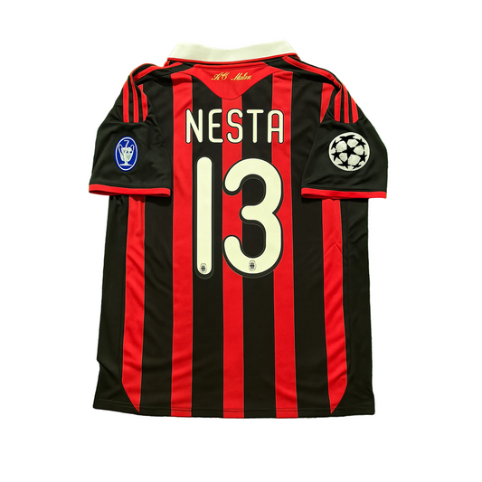 AC Milan 2009-10 Home Retro Jersey - Nesta #13
