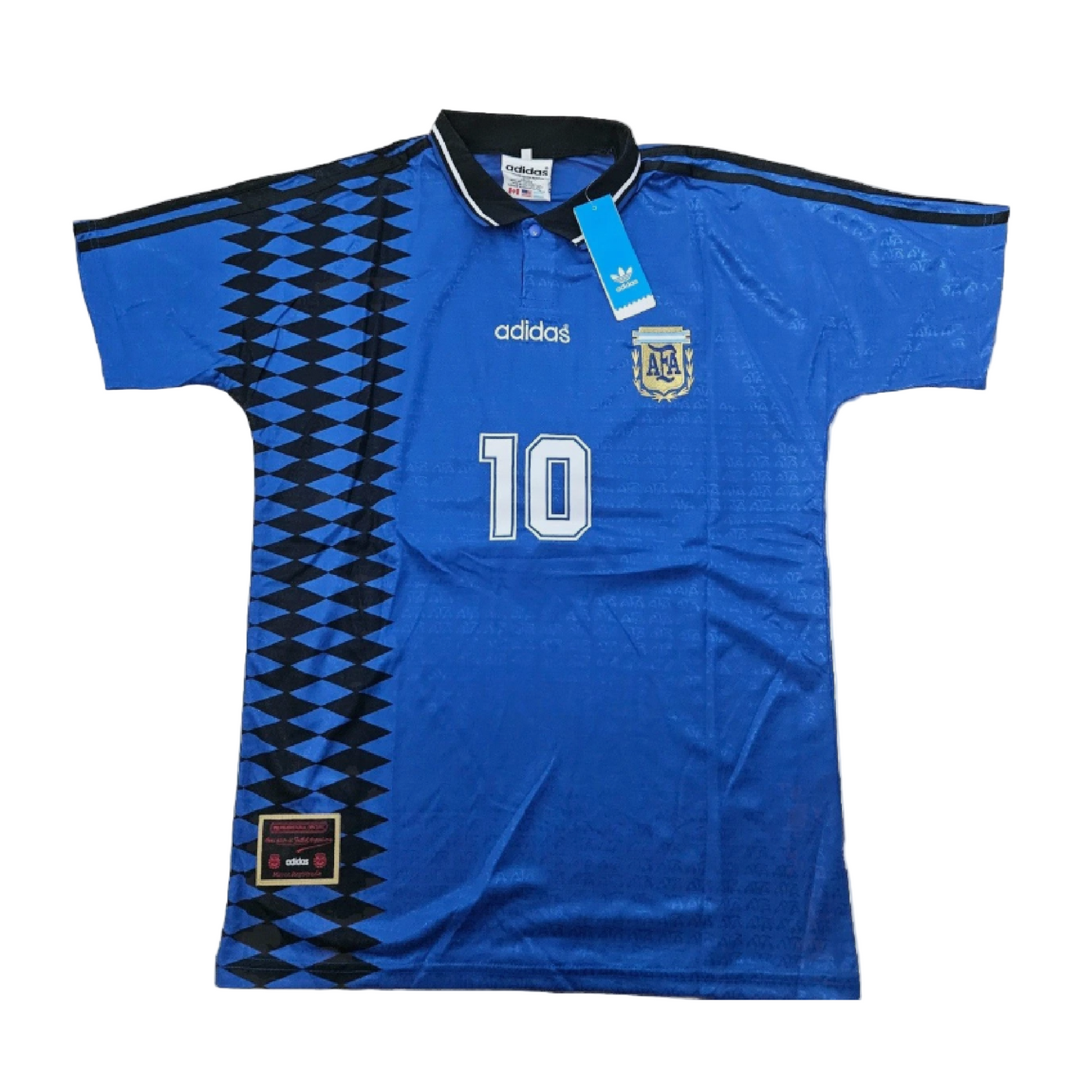 Argentina 1998 Away Retro Jersey - Maradona #10