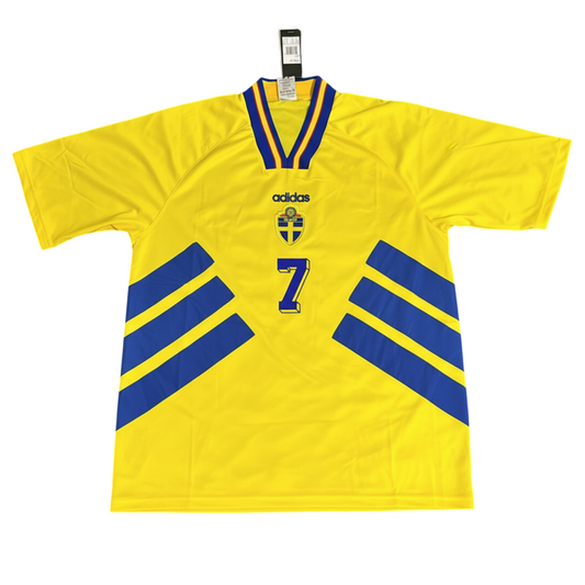 Sweden 1994 Home Retro Jersey - Larsson #7