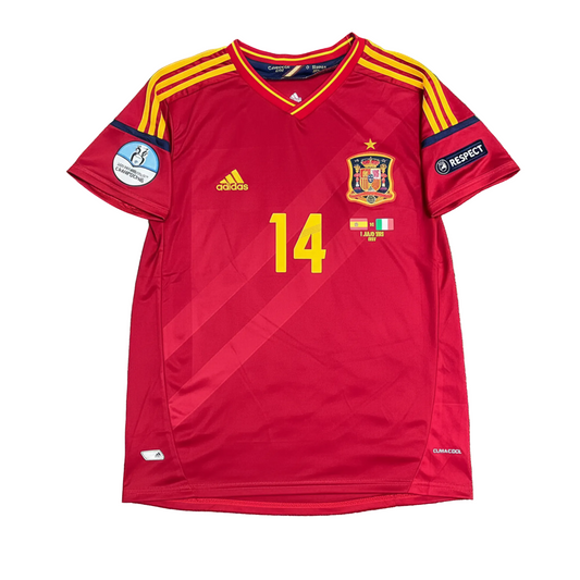 Spain 2012 Home Retro Jersey - Alonso #14