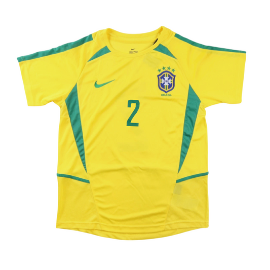 Brazil 2002 Home Retro Jersey - Cafu #2