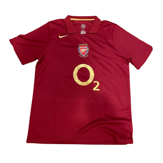 Arsenal 2005-06 Home Retro Jersey - Bergkamp #10
