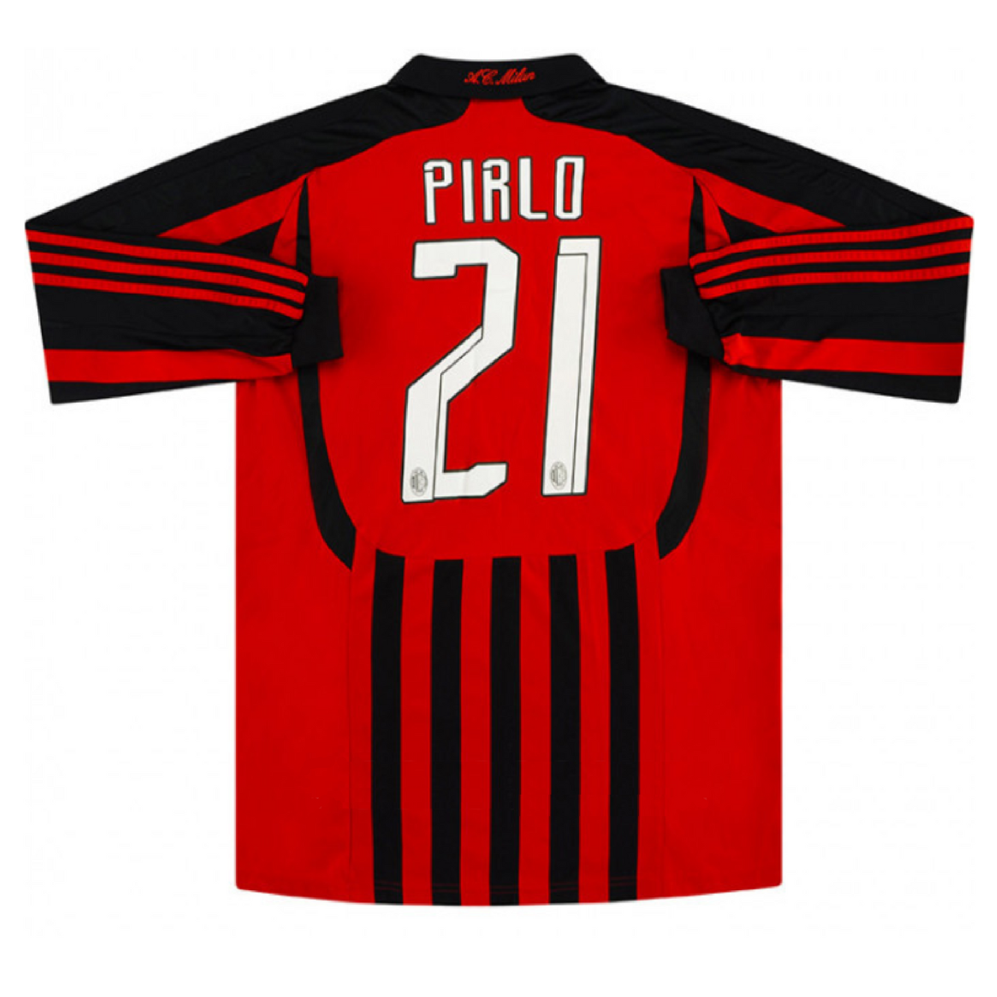 AC Milan 2007-08 Home Retro Jersey - Pirlo #21
