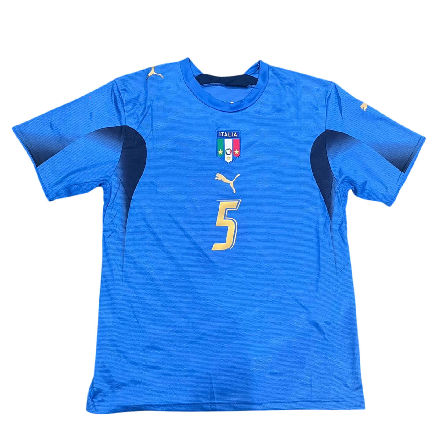 Italy 2006 Home Retro Jersey - Cannavaro #5