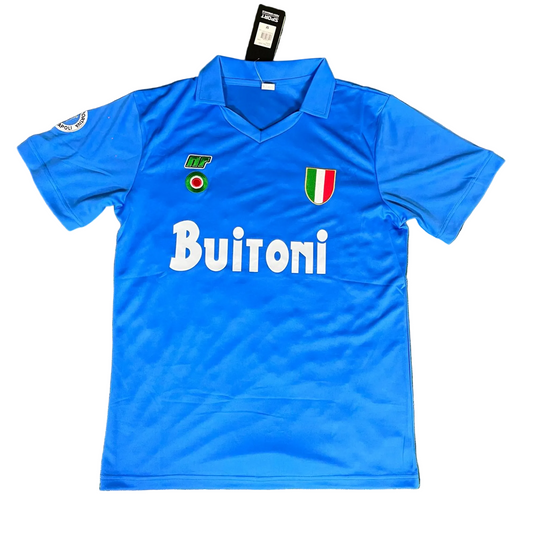SSC Napoli 1987-88 Home Retro Jersey - Maradona #10