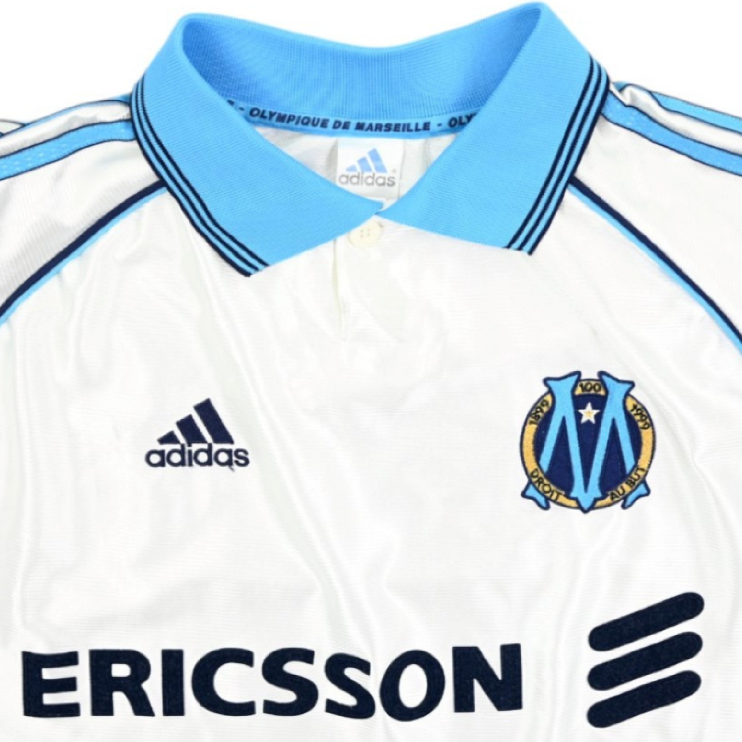 Olympique Marseille 1998-99 Home Retro Jersey - Ravanelli #11