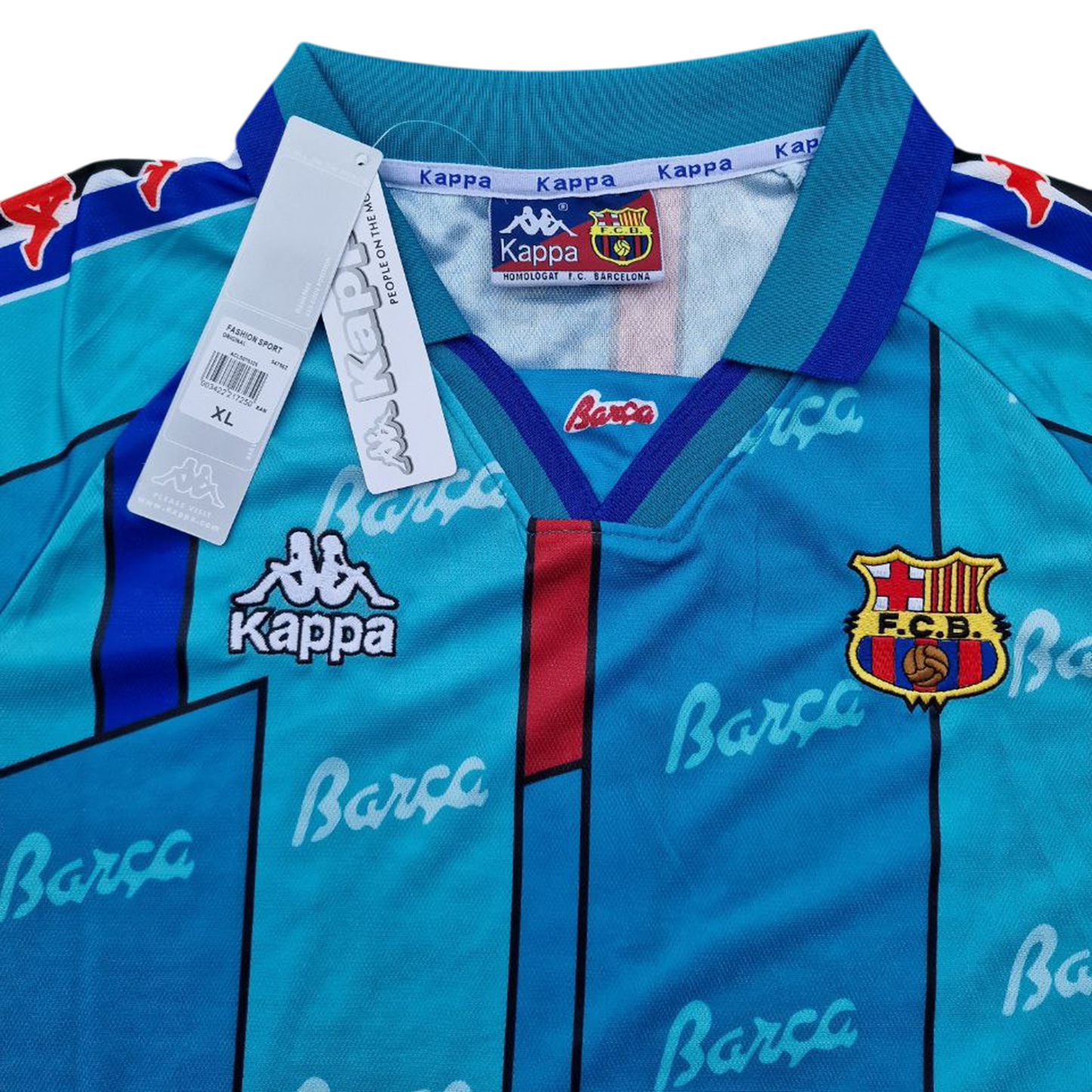 FC Barcelona 1995-97 Away Retro Jersey - Ronaldo #9